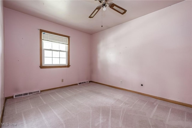 399 Abbyshire Rd, Akron, OH 44319 - empty room with a ceiling fan and light colored carpet