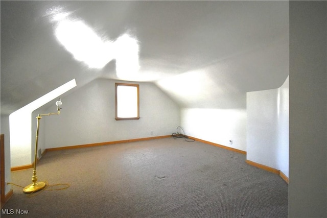 14514 Krems Ave, Maple Heights, OH 44137 - additional living space featuring carpet and vaulted ceiling