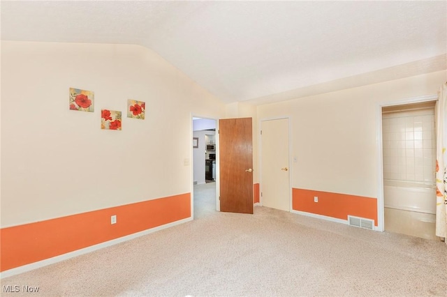 836 Arboretum Cir, Sagamore Hills, OH 44067 - unfurnished room with vaulted ceiling and carpet flooring