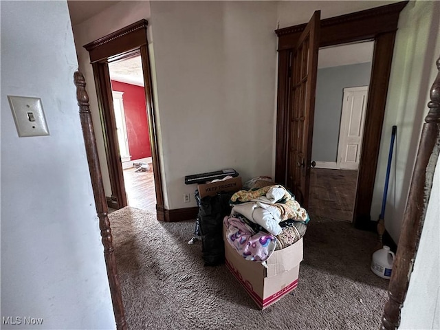 625 Main St, Caldwell, OH 43724 - hallway with carpet floors
