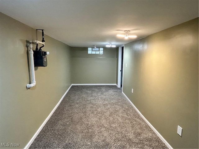 4514 Lilac Rd, South Euclid, OH 44121 - basement featuring carpet floors and baseboards