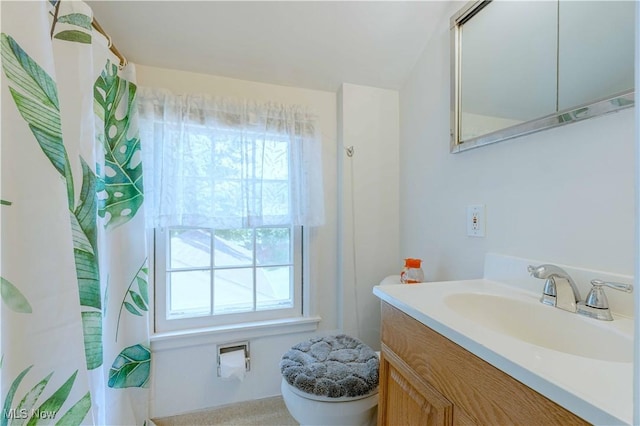 868 Davies Ave, Akron, OH 44306 - bathroom with plenty of natural light and vanity