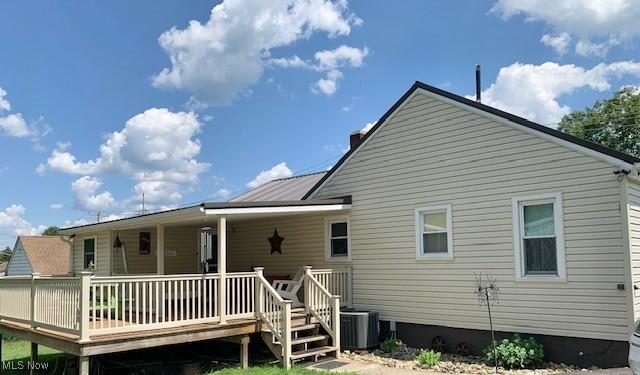 62 Township Road 245, Toronto, OH 43964 - rear view of property featuring a deck