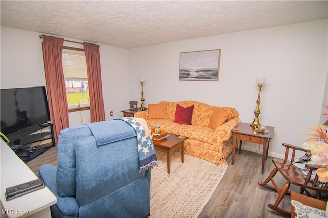 191 Ridgeland Dr, Toronto, OH 43964 - living area with wood finished floors and a textured ceiling