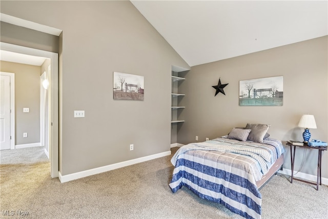 2395 Tremont Ave, Cleveland, OH 44113 - bedroom with carpet floors and lofted ceiling