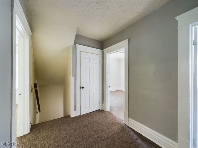 237 E Thornton St, Akron, OH 44311 - hall with carpet and a textured ceiling