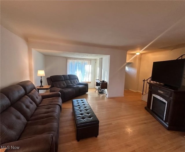 4926 E Wallings Rd, Broadview Heights, OH 44147 - living room with light wood-style floors