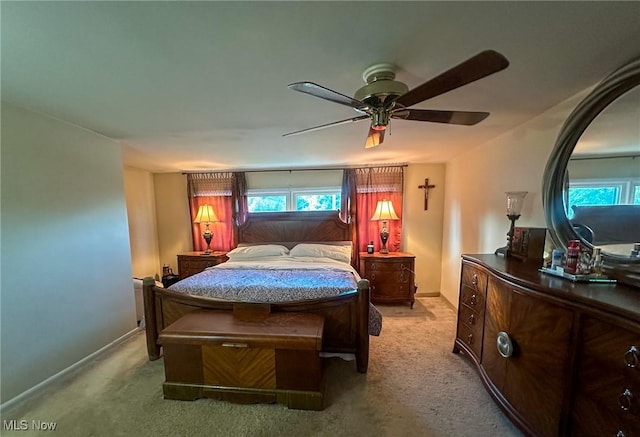 4926 E Wallings Rd, Broadview Heights, OH 44147 - bedroom featuring carpet floors, multiple windows, and ceiling fan