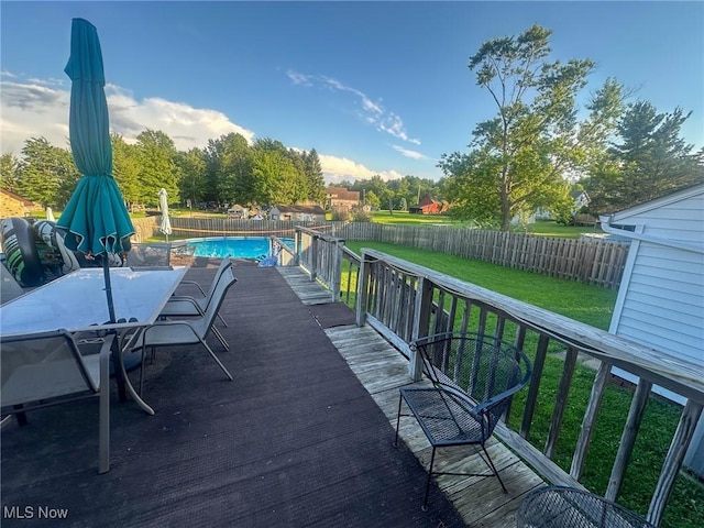 4926 E Wallings Rd, Broadview Heights, OH 44147 - deck with a fenced backyard and outdoor dining area