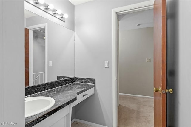 6480 State Rd Unit F7, Parma, OH 44134 - bathroom featuring vanity and baseboards