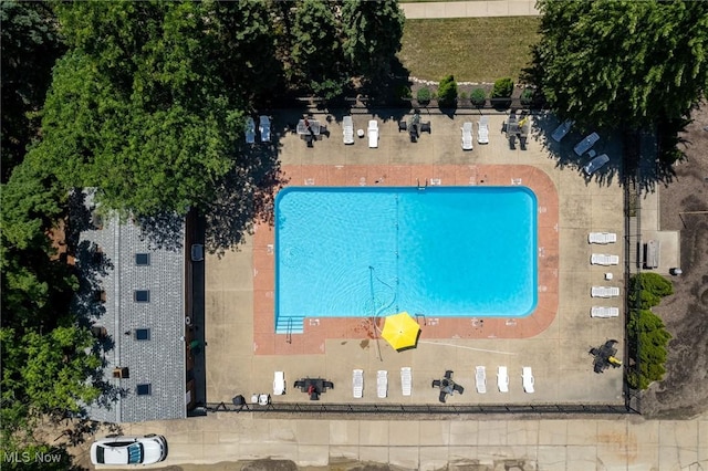 6480 State Rd Unit F7, Parma, OH 44134 - aerial view of a pool