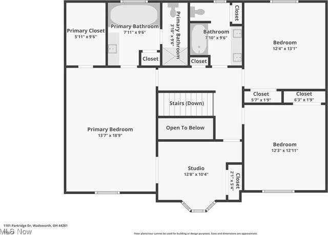 1101 Partridge Dr, Wadsworth, OH 44281 - view of floor plan / room layout