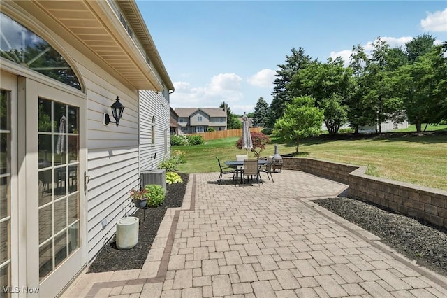1101 Partridge Dr, Wadsworth, OH 44281 - view of patio featuring outdoor dining space
