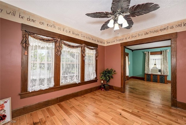 517 Broad Ave NW, Canton, OH 44708 - spare room featuring light wood-type flooring and a ceiling fan