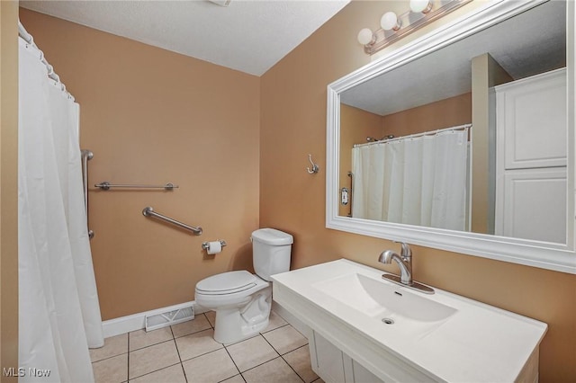 11801 Quail Crest Ave, Mantua, OH 44255 - full bathroom featuring tile patterned flooring, vanity, and a shower with shower curtain