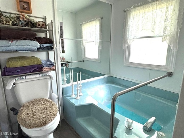 1229 Columbiana Lisbon Rd Unit 104, Columbiana, OH 44408 - bathroom with toilet and a garden tub