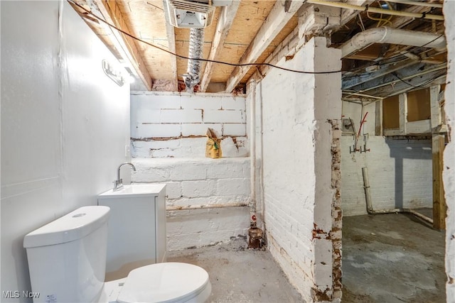 12826 Harvard Ave, Cleveland, OH 44105 - unfinished basement featuring a sink