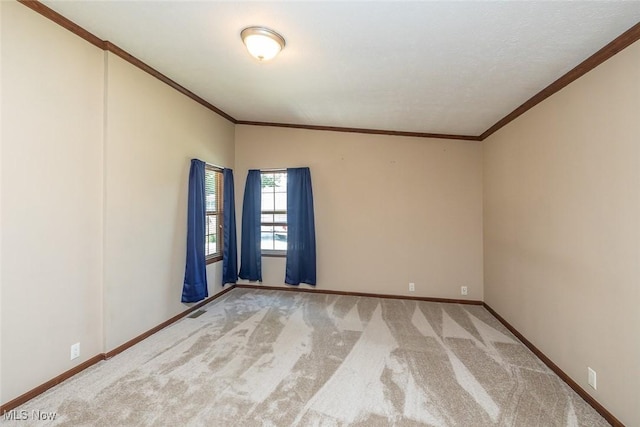 19 Pageant Ln, Olmsted Twp, OH 44138 - carpeted spare room featuring baseboards and ornamental molding