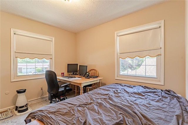 530 N Scranton St, Ravenna, OH 44266 - bedroom featuring carpet floors, a textured ceiling, and a baseboard heating unit