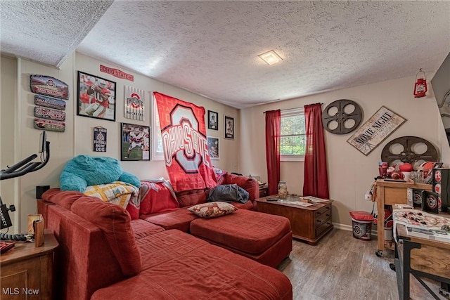 530 N Scranton St, Ravenna, OH 44266 - living area with light wood-style flooring and a textured ceiling