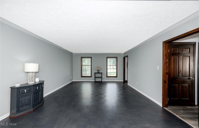 1593 Stonington Dr, Hudson, OH 44236 - unfurnished living room featuring crown molding