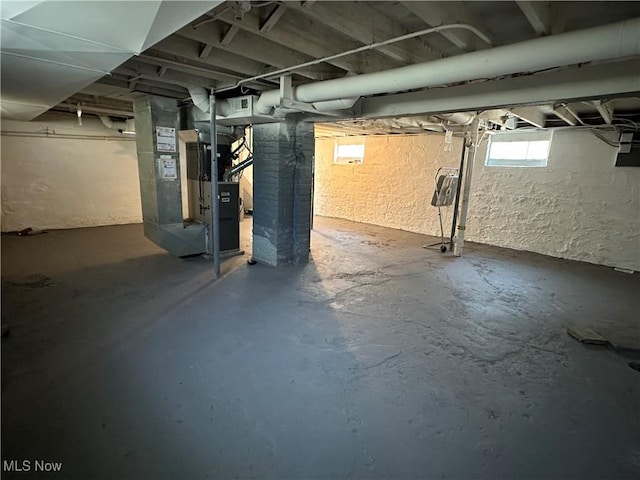 4011 E 29th St, Newburgh Heights, OH 44105 - below grade area with heating unit