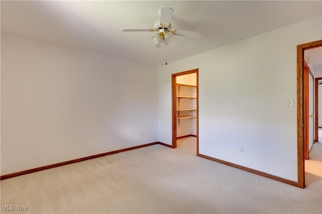 189 Park Place Dr, Wadsworth, OH 44281 - carpeted spare room featuring baseboards and ceiling fan