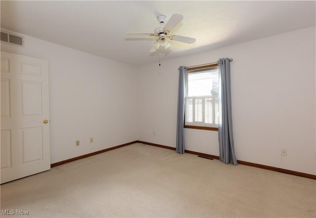 189 Park Place Dr, Wadsworth, OH 44281 - empty room featuring light colored carpet and a ceiling fan