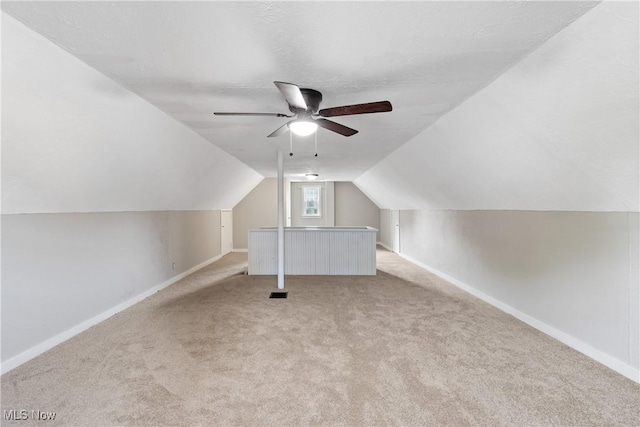 2016 Spring Ave NE, Canton, OH 44714 - bonus room with carpet floors, lofted ceiling, and a ceiling fan