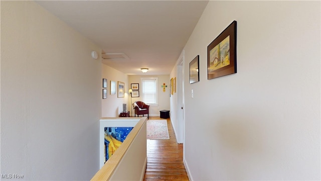 500 Elm St, Belpre, OH 45714 - hall featuring dark wood-style flooring and baseboards