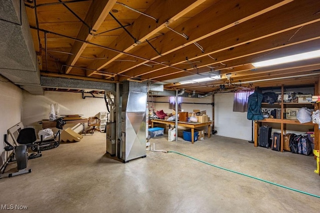 3800 7th Ave, Vienna, WV 26105 - unfinished below grade area with heating unit