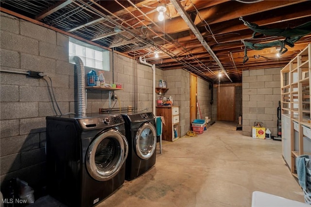 903 Robinson Ave, Barberton, OH 44203 - basement with independent washer and dryer