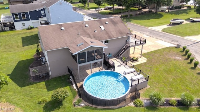 31 Anns Dr, Vienna, WV 26105 - aerial view of property and surrounding area
