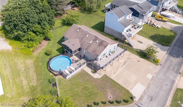 31 Anns Dr, Vienna, WV 26105 - view from above of property with a pool area