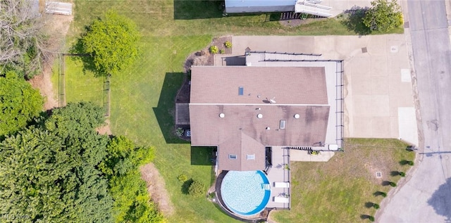 31 Anns Dr, Vienna, WV 26105 - aerial view of a pool area