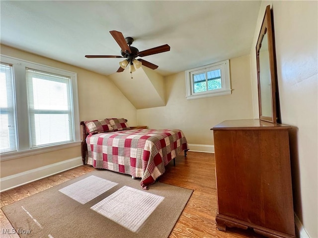 825 Summit St, Salem, OH 44460 - bedroom with wood finished floors and a ceiling fan