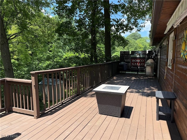 415 Middle Run Rd, Chester, WV 26034 - wooden deck featuring a grill