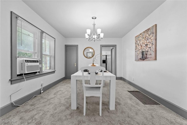2602 Fletcher Ave NE, Canton, OH 44705 - dining area featuring a chandelier and light colored carpet