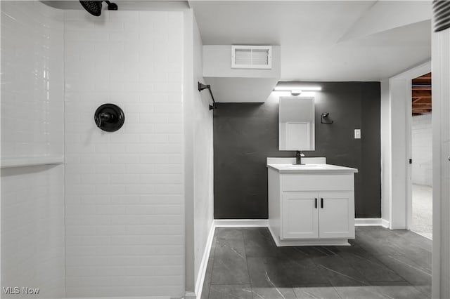 1146 Raff Rd SW, Canton, OH 44710 - bathroom with tiled shower and vanity