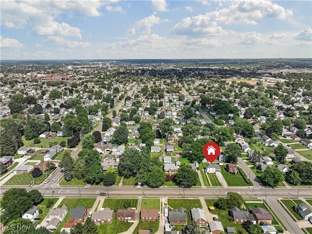 1146 Raff Rd SW, Canton, OH 44710 - aerial view of property's location with nearby suburban area