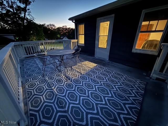 21430 Lakeshore Blvd, Euclid, OH 44123 - deck with outdoor dining space
