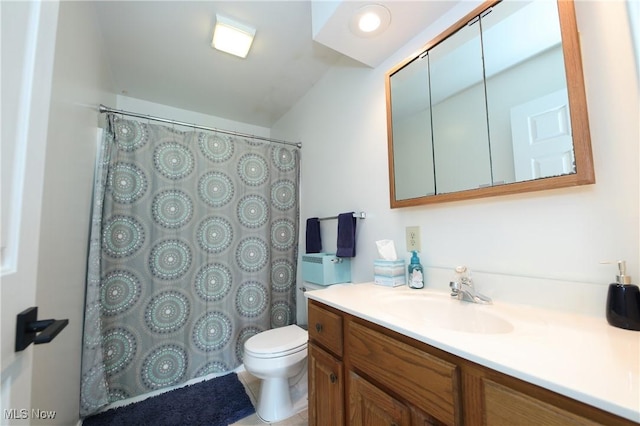 1524 Walker Rd, Follansbee, WV 26037 - bathroom with vanity and a shower with curtain