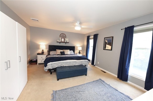 1524 Walker Rd, Follansbee, WV 26037 - bedroom featuring light colored carpet and a ceiling fan