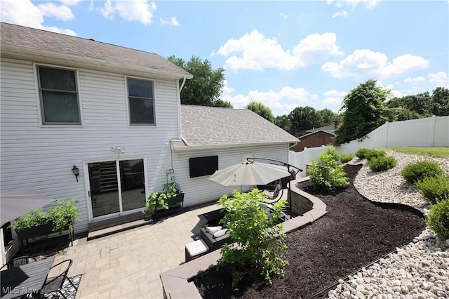 1524 Walker Rd, Follansbee, WV 26037 - fenced backyard with a patio area