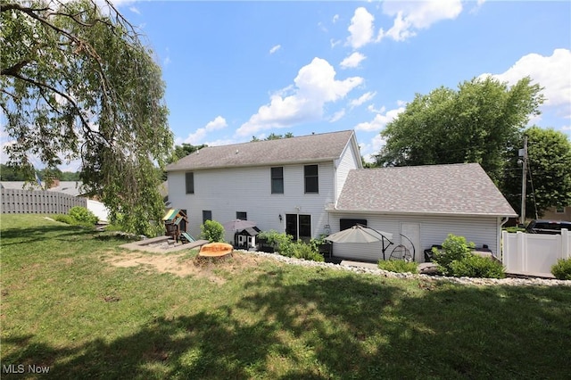 1524 Walker Rd, Follansbee, WV 26037 - back of house featuring a shingled roof