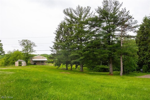 2461 Peters Creek Rd, Cambridge, OH 43725 - view of yard with a storage unit