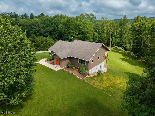 114 Buckner Bend Rd, Walker, WV 26180 - view from above of property featuring a heavily wooded area