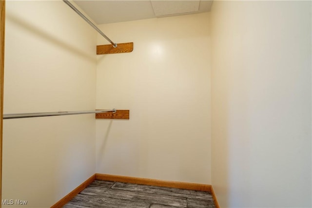 114 Buckner Bend Rd, Walker, WV 26180 - spacious closet featuring wood finished floors