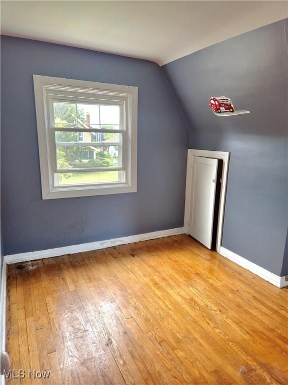 17405 Schenely Ave, Cleveland, OH 44119 - additional living space with light wood-type flooring and vaulted ceiling