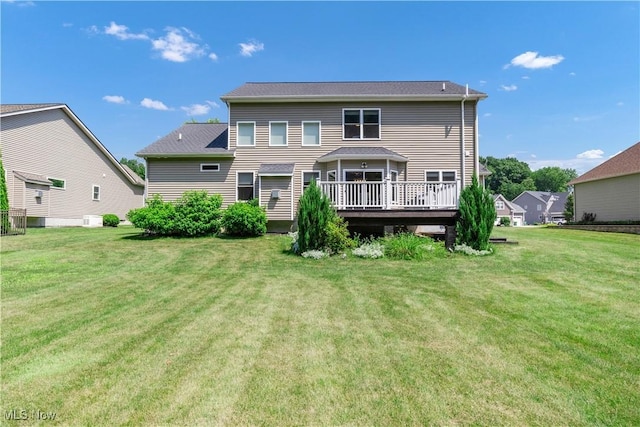 12110 Cora Ct, Concord, OH 44077 - back of house with a deck and a yard